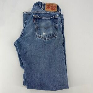 Levi Strauss & Co‎ Mens Blue Denim Jeans W32 L32 Straight Leg Classic